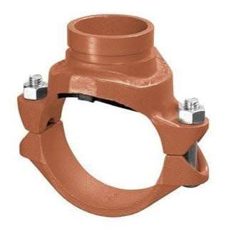 8 X 2" GROOVED MEK TEE DOMESTIC GALVANIZED - Fire Protection Parts