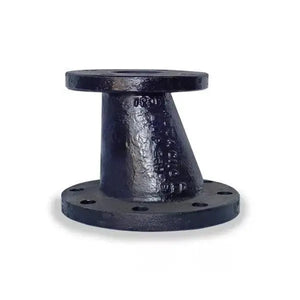 8" X 6" Black Cast Iron Eccentric Flanged Reducer by Napac, Inc