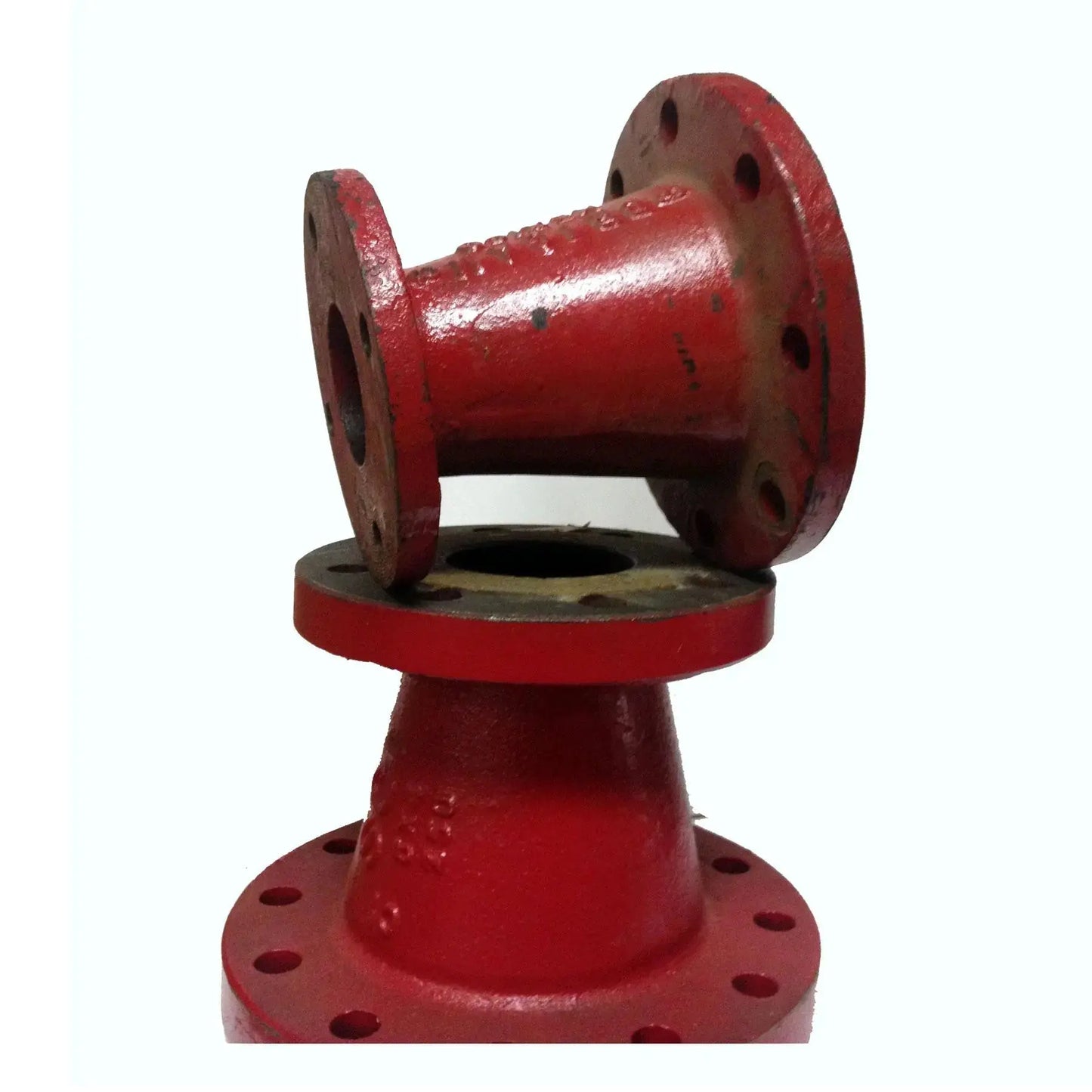 8" X 6" Black Cast Iron Flanged Reducer for Fire Safety by Napac, Inc