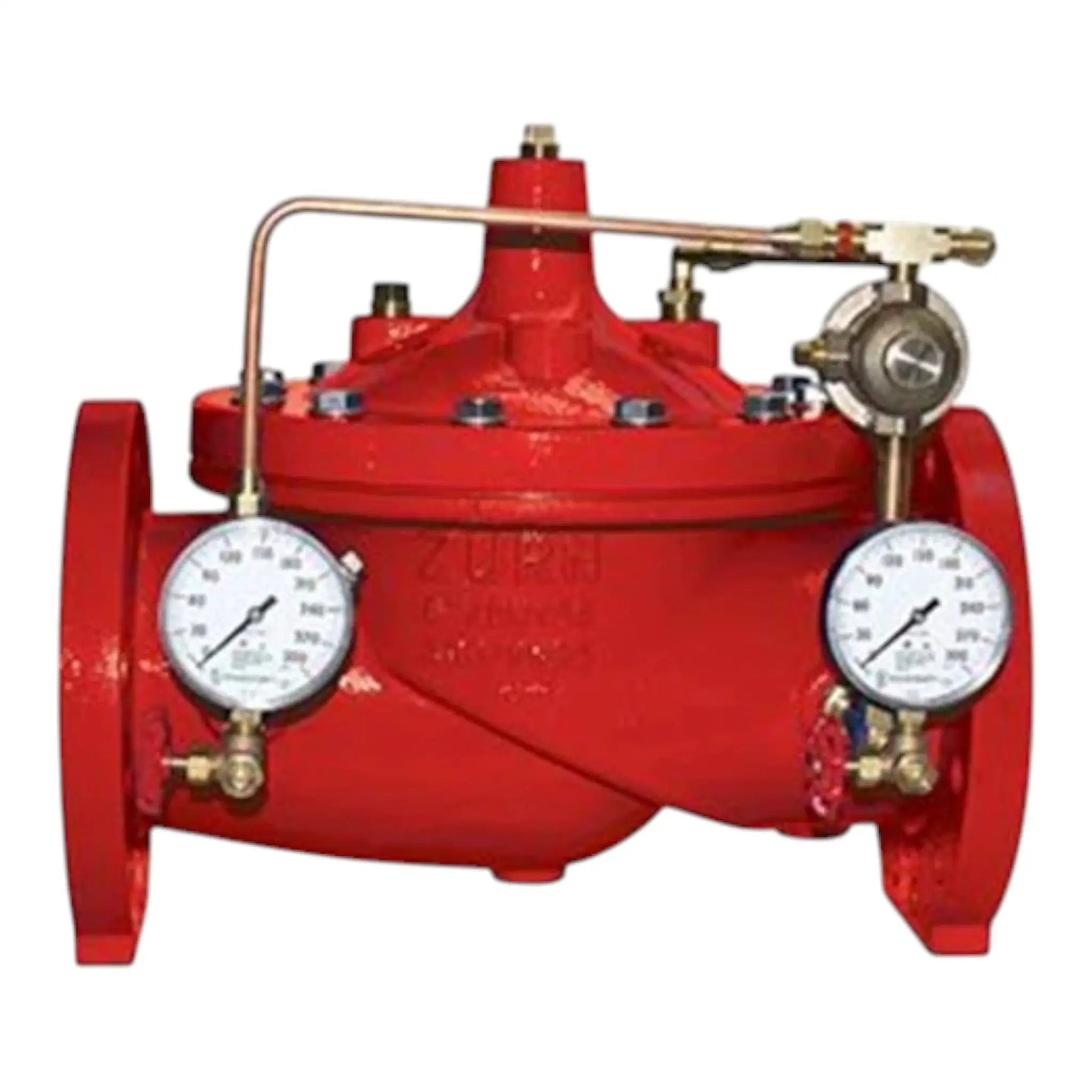 8" Red Pressure Det W/Grv Bfv by Zurn Wilkins