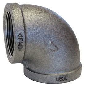 90˚ ELBOW - MALLEABLE IRON (MI) DOM - Fire Protection Parts