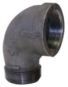 90˚ STREET ELBOW - MALLEABLE IRON (MI) DOM - Fire Protection Parts