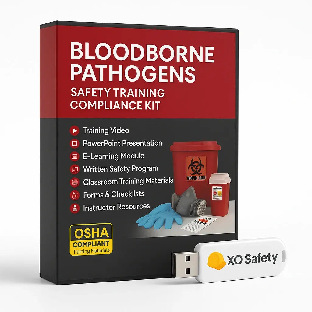 Bloodborne Pathogens Safety Training Compliance Kit by XO Safety