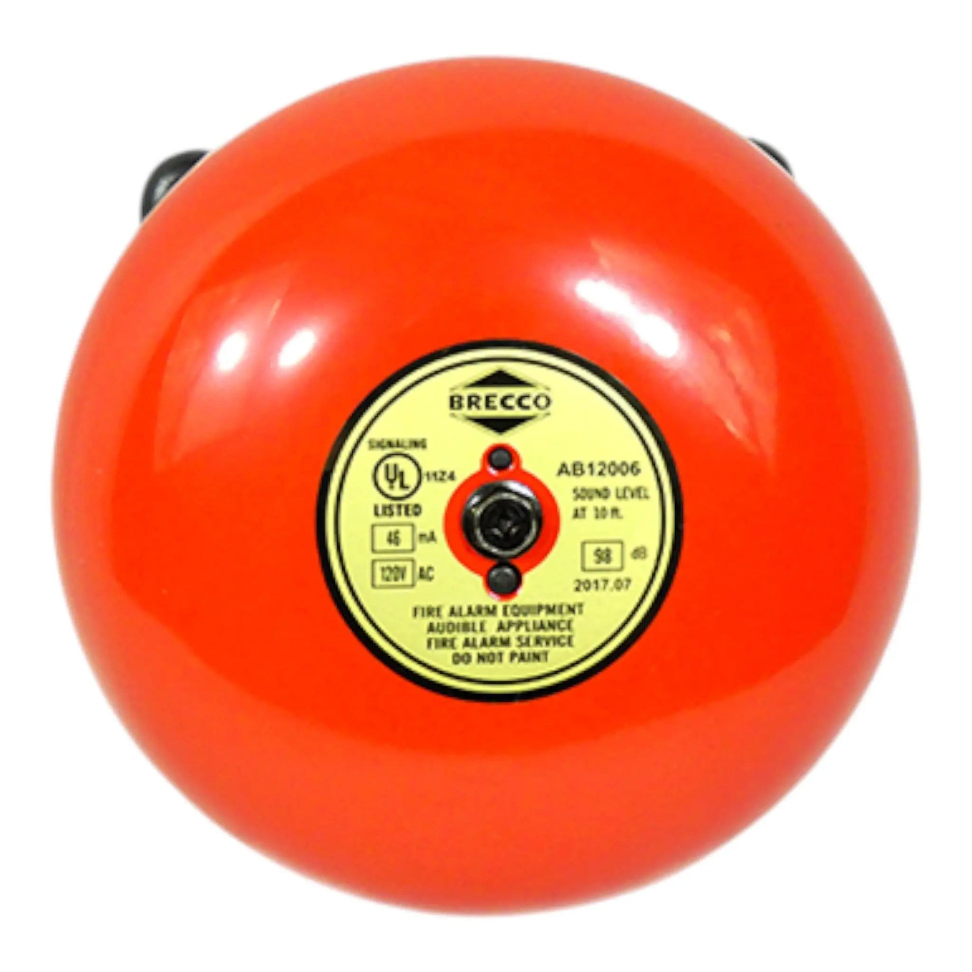 Brecco Fire Alarm Bell 10" 120V - Essential Audible Alert for Safety by Brecco Corp