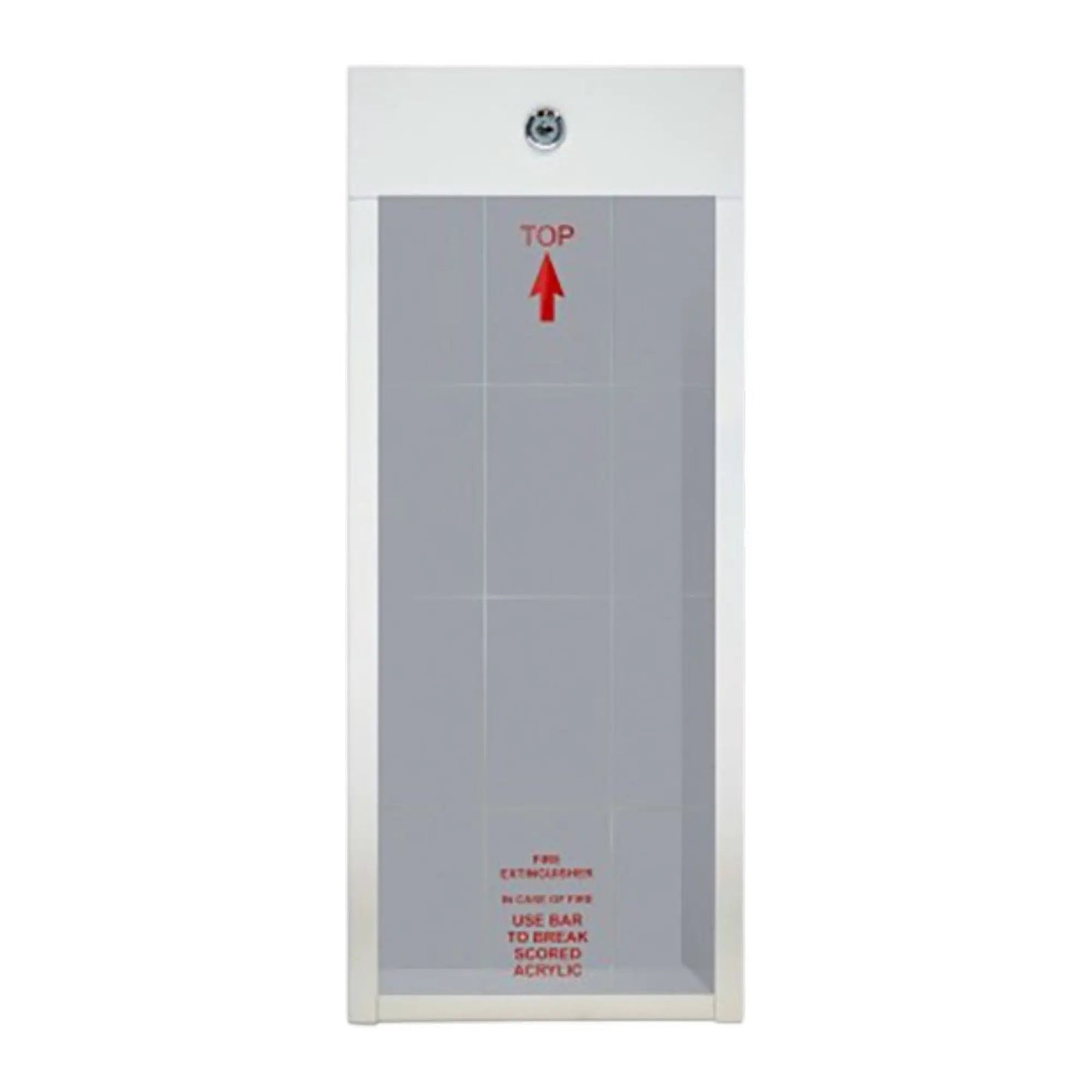 Fire Extinguisher Cabinet 5 lb White Durable Design by Strike First Corporation
