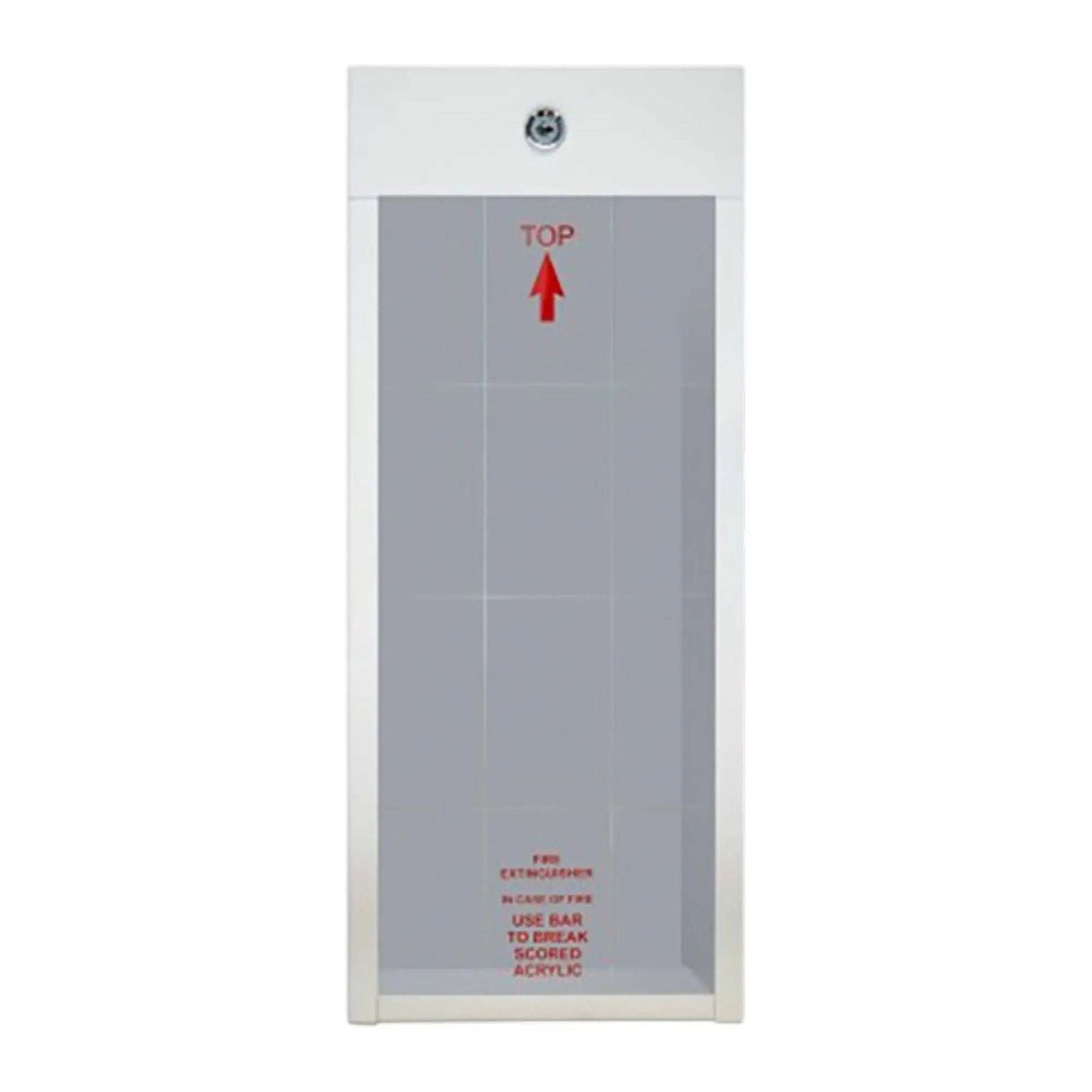 Fire Extinguisher Cabinet 5 lb White Durable Design by Strike First Corporation