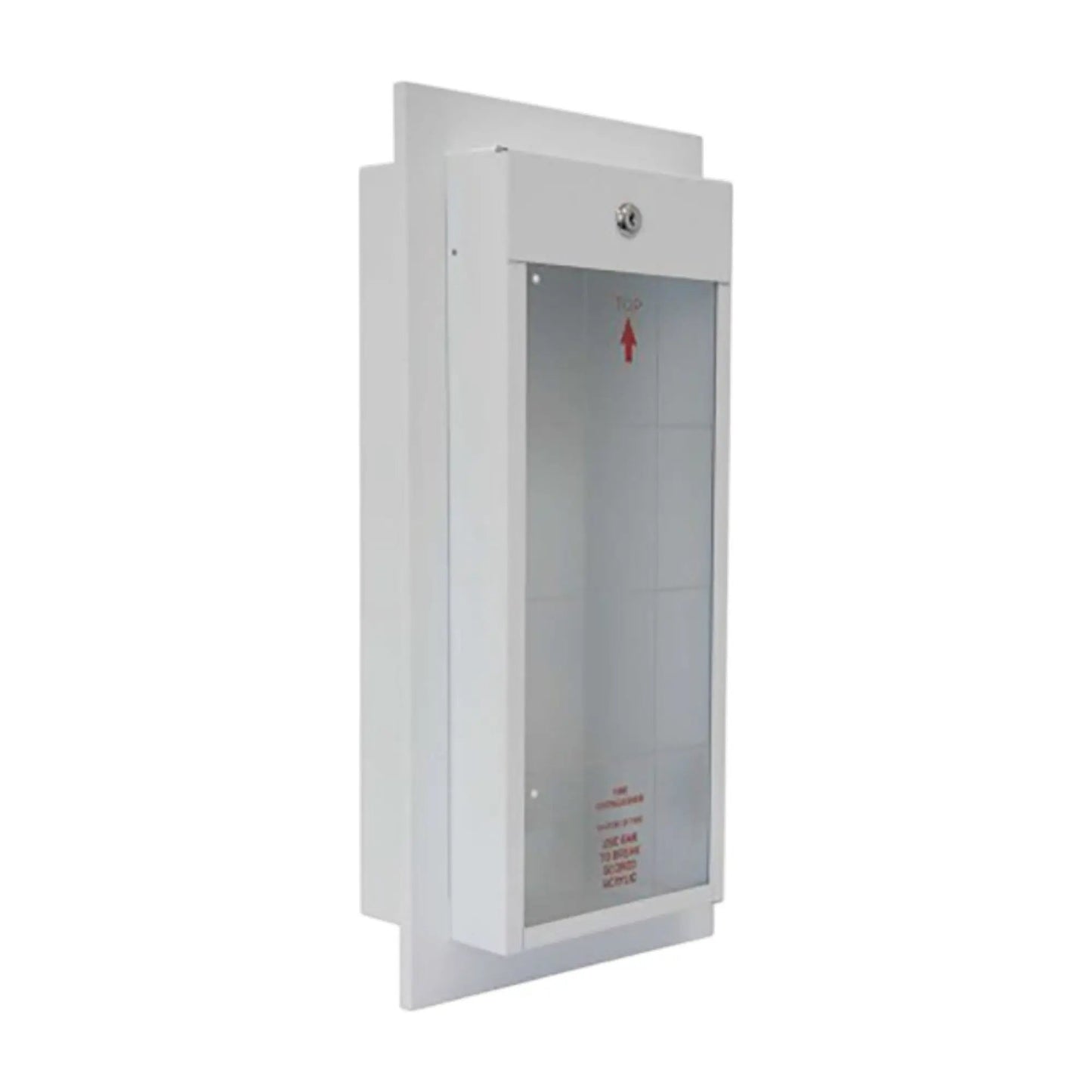 Fire Extinguisher Cabinet 5 lb White Durable Design by Strike First Corporation