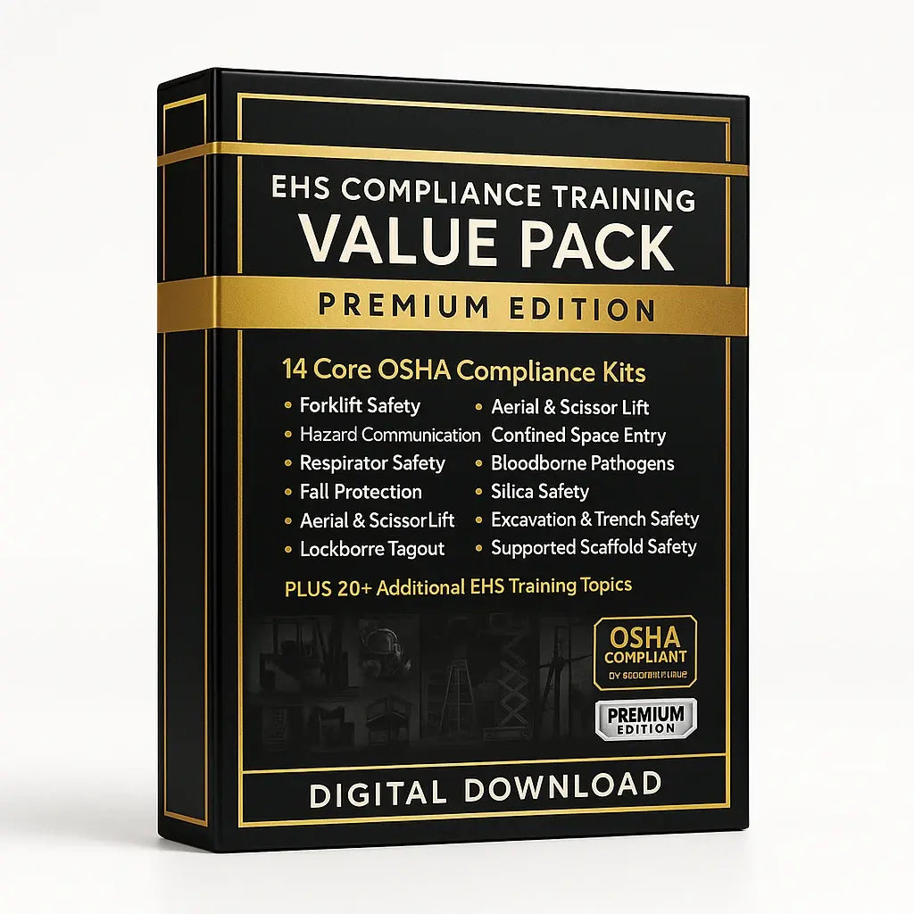 EHS Safety Training Compliance Kit Value Pack Safety Training Compliance Kit XO Safety Fire Protection Parts EHS Safety Training Compliance Kit Value Pack - Fire Protection Parts