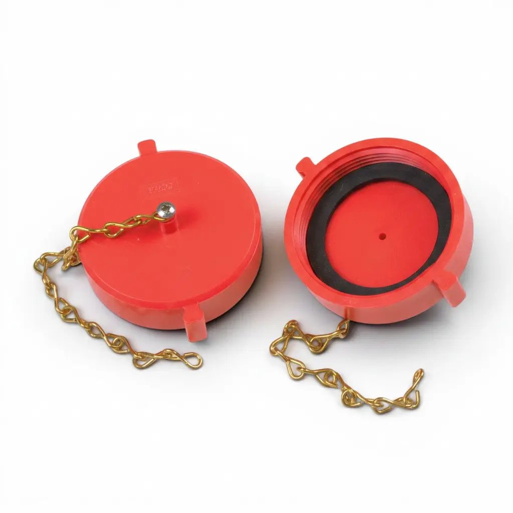 Fire Protection Plug & Chain 1.5" Red Plastic - Brecco by Brecco Corp