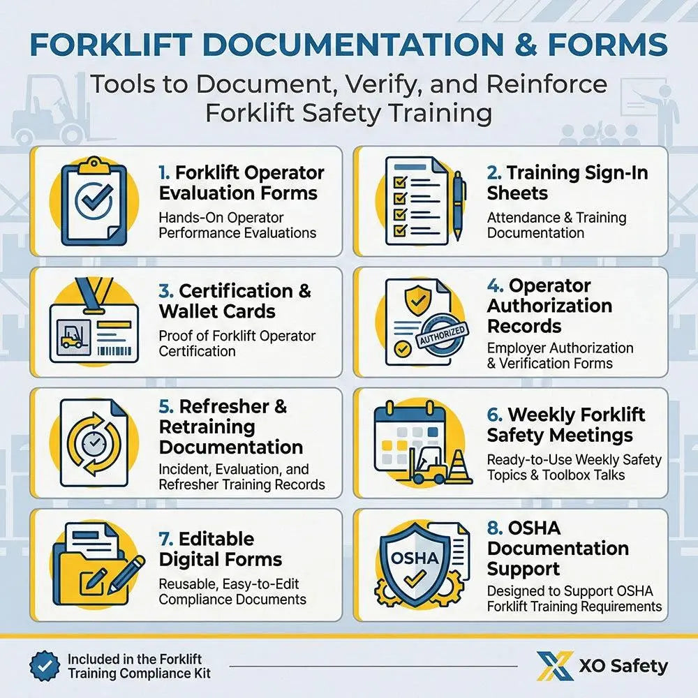 Forklift Operator Training Video Compliance Kit Safety Training Compliance Kit XO Safety Fire Protection Parts Forklift Operator Training Video Compliance Kit - Fire Protection Parts