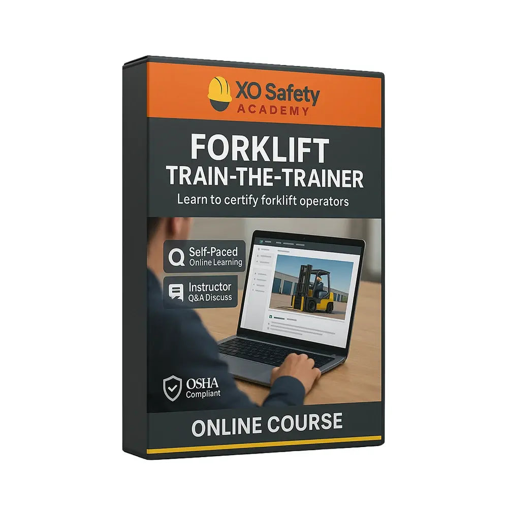 Forklift Train The Trainer Online Course Online Course XO Safety Fire Protection Parts Forklift Train The Trainer Online Course - Fire Protection Parts
