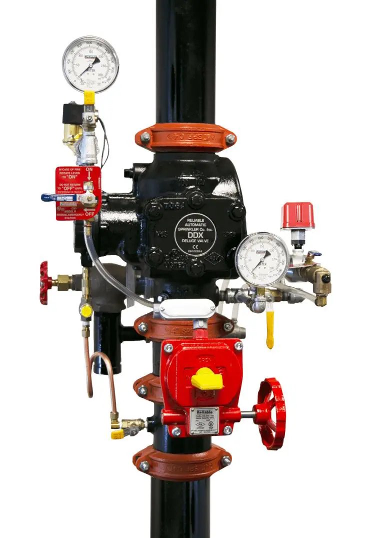 Reliable Deluge Valve DDX Dry Pilot Line Assembled by Reliable Sprinkler