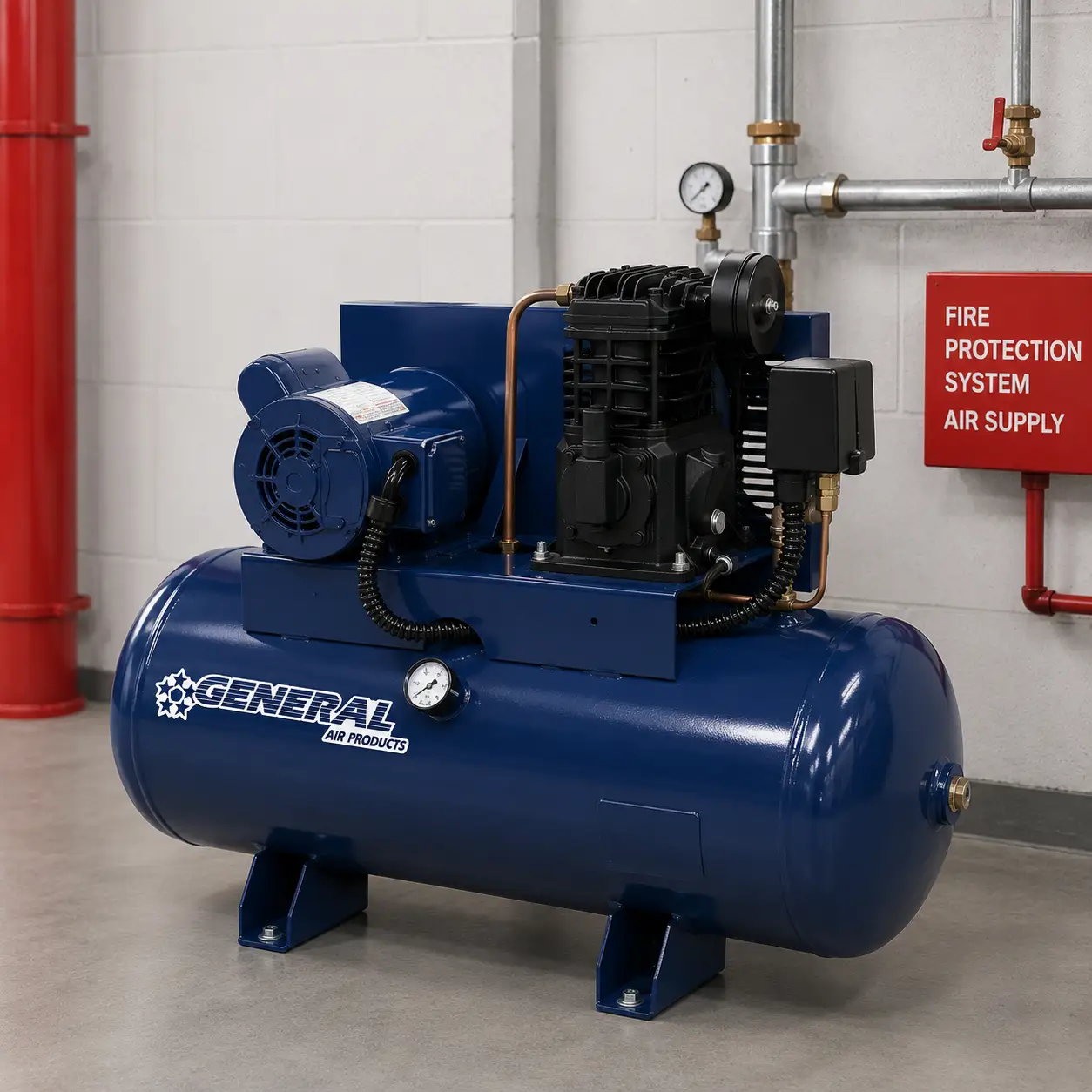 High Pressure Tank Mounted Air Compressor by General Air Products
