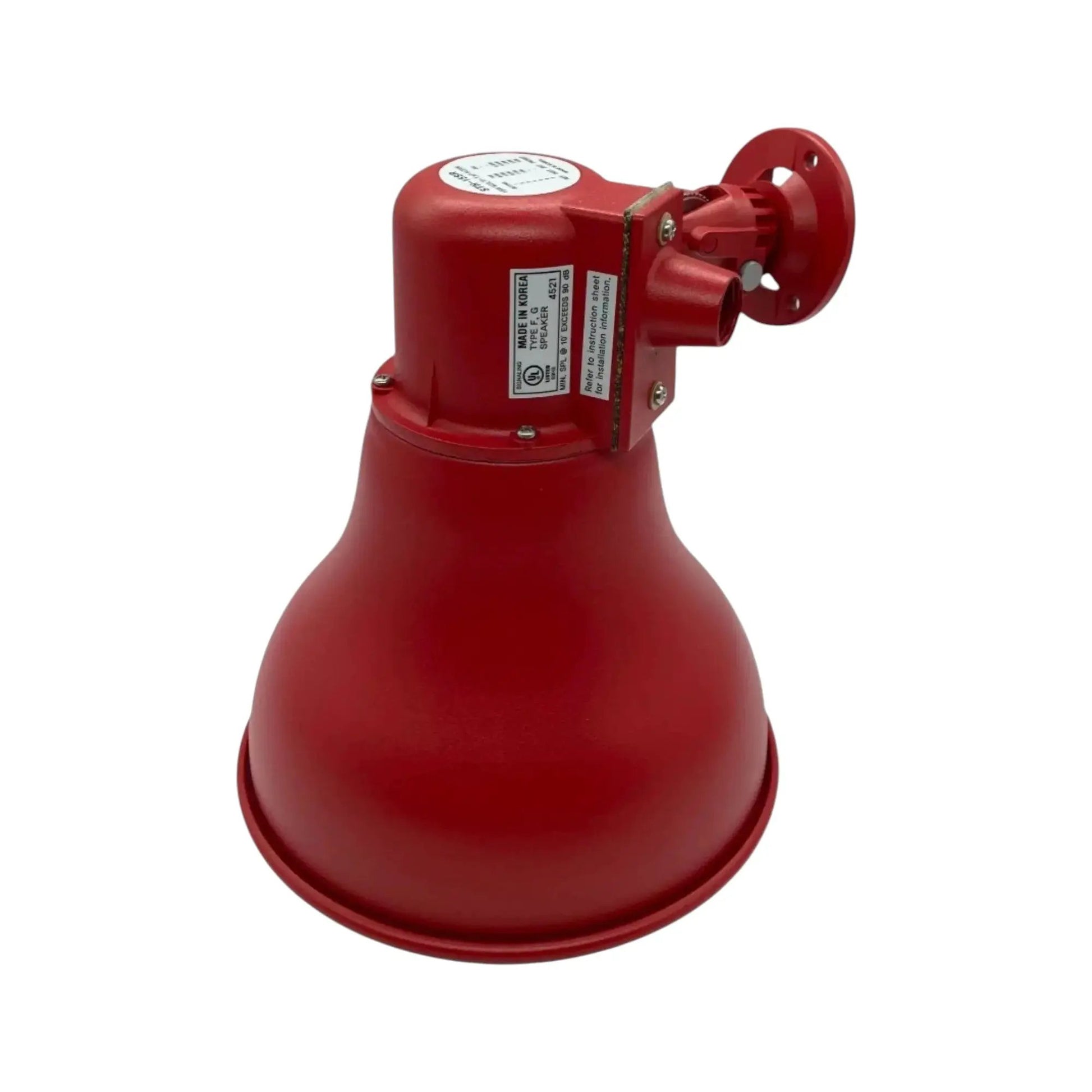 Kidde 15W Loudspeaker Red UL/FM Approved Fire Alarm Alert for Emergency Communication