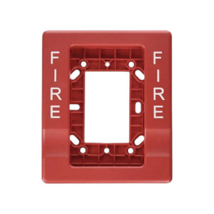 Kidde Genesis Fire Alarm Trim Red 1-Gang to 4-Inch Secure Fire Protection