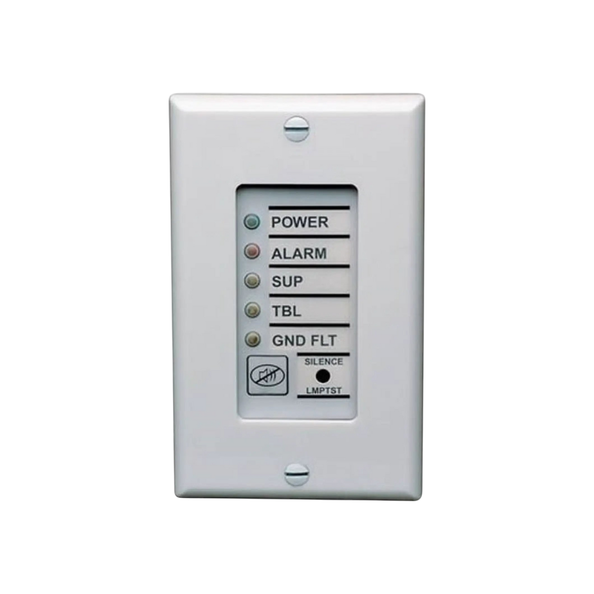 Kidde Remote Annunciator Wall Plate One Gang White Fire Alert