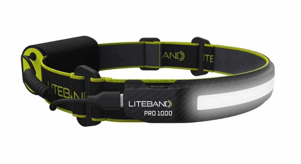 PRO 1000 Lumen LED Wide Beam Rechargeable Headlamp by Liteband
