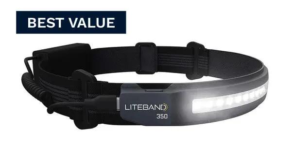 ACTIV 350 Lumen LED Wide Beam Rechargeable Headlamp by Liteband