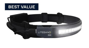 ACTIV 350 Lumen LED Wide Beam Rechargeable Headlamp by Liteband