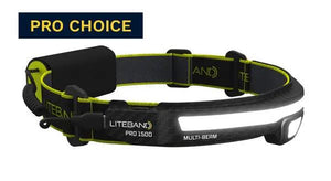 PRO 1500 Lumen LED Multi-Beam Rechargeable Headlamp by Liteband