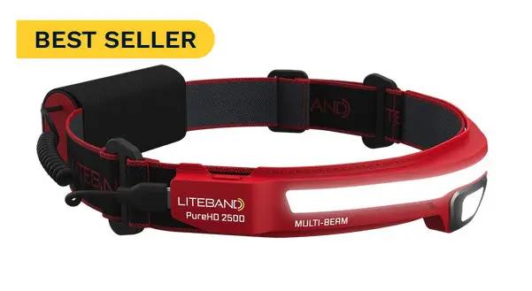 PRO 2500 Lumen PureHD™ Multi-Beam Rechargeable Headlamp by Liteband