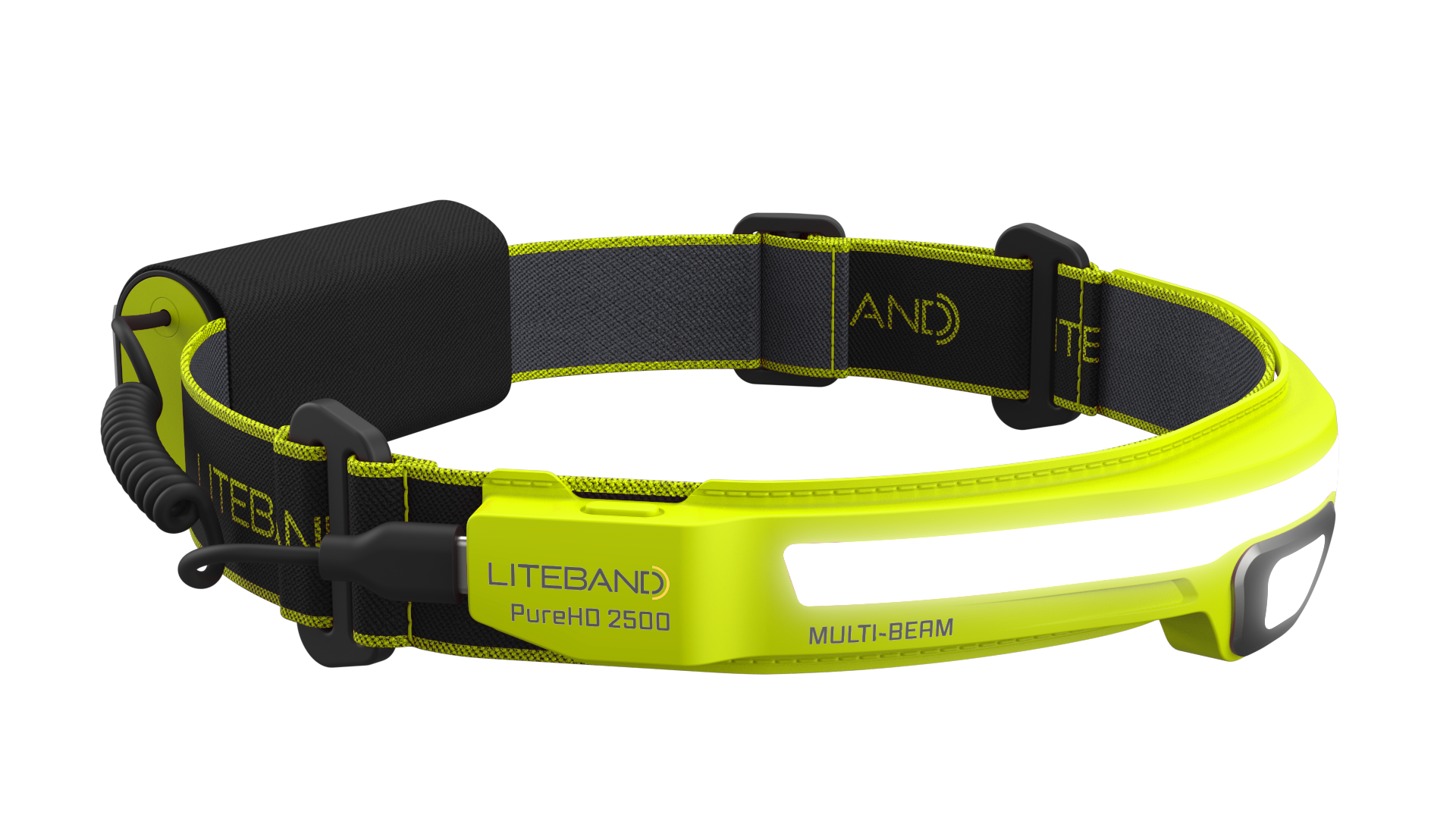PRO 2500 Lumen PureHD™ Multi-Beam Rechargeable Headlamp by Liteband