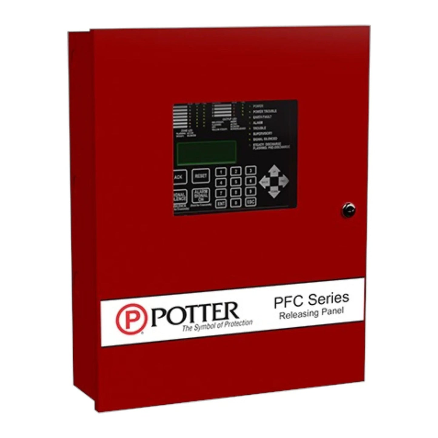 Release Control Panel Red for Fire Suppression System by Potter Electric Signal