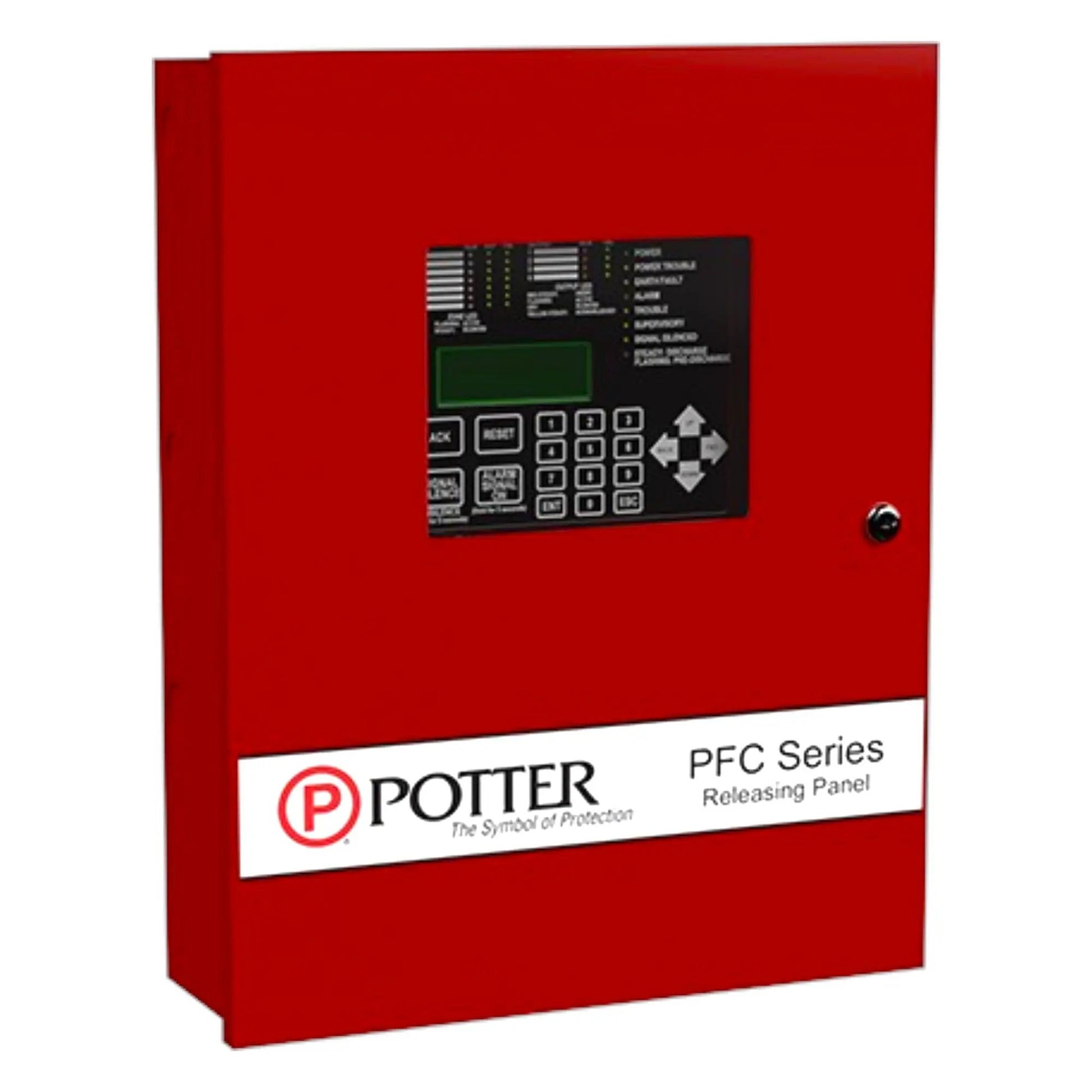 Release Control Panel Red for Fire Suppression System by Potter Electric Signal