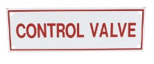 CONTROL VALVE SIGN (6X2) - Fire Protection Parts