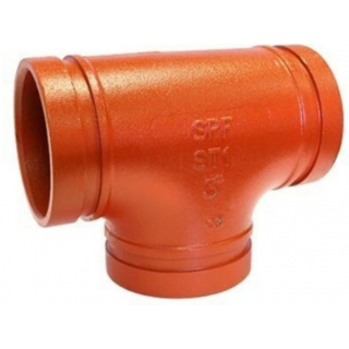 8 GROOVED TEE SHORT RAD GALV - Fire Protection Parts