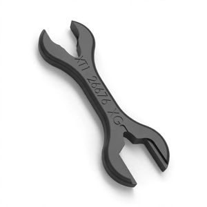 A black double-ended wrench tool with engraved markings 'XT1 2676 YG5' on a clean white background.