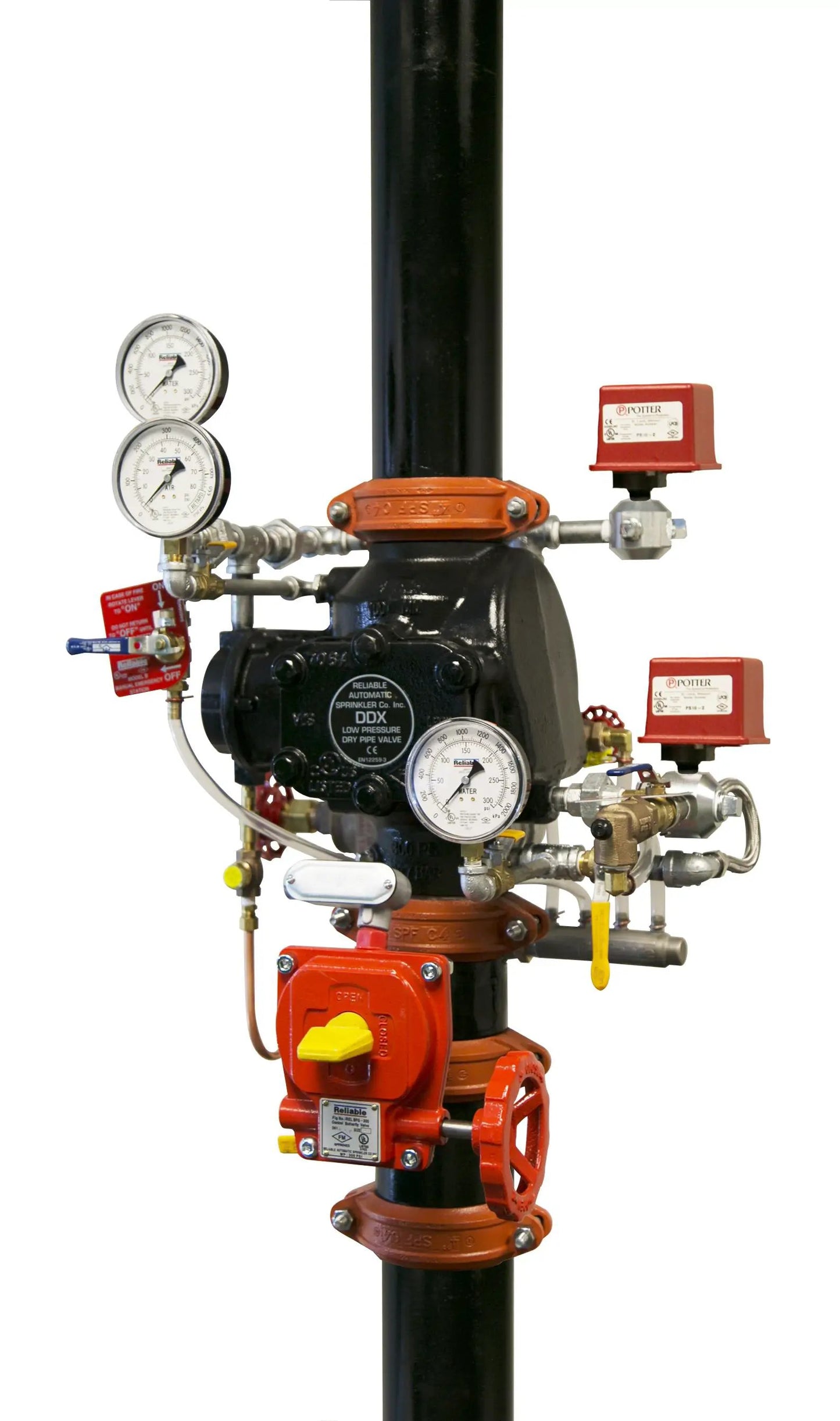 Reliable Dry Pipe Fire LP Trim DDX with Pressure Switches by Reliable Sprinkler