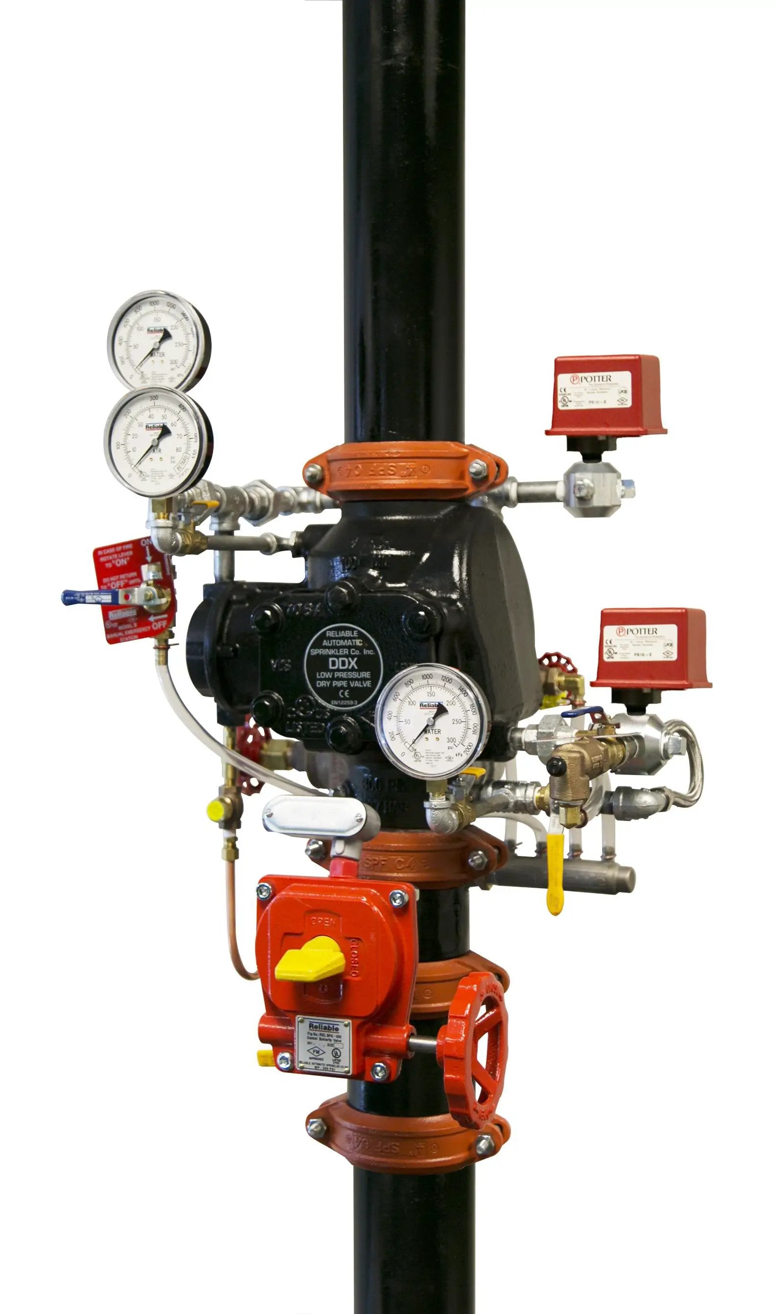 Reliable Dry Pipe Fire LP Trim DDX with Pressure Switches by Reliable Sprinkler