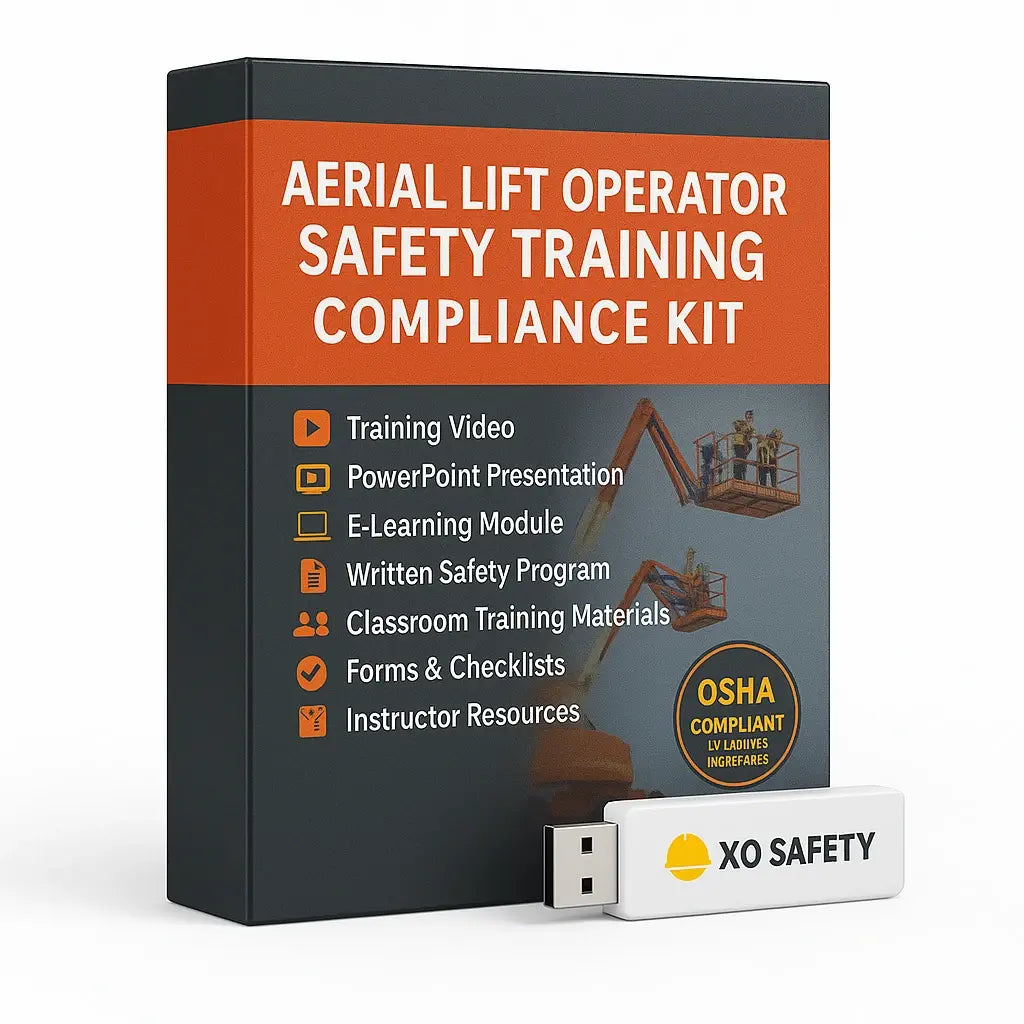 Aerial Lift Operator Training Video Compliance Kit Safety Training Compliance Kit XO Safety Fire Protection Parts Aerial Lift Operator Training Video Compliance Kit - Fire Protection Parts