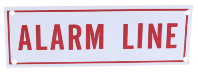 ALARM LINE SIGN - Fire Protection Parts