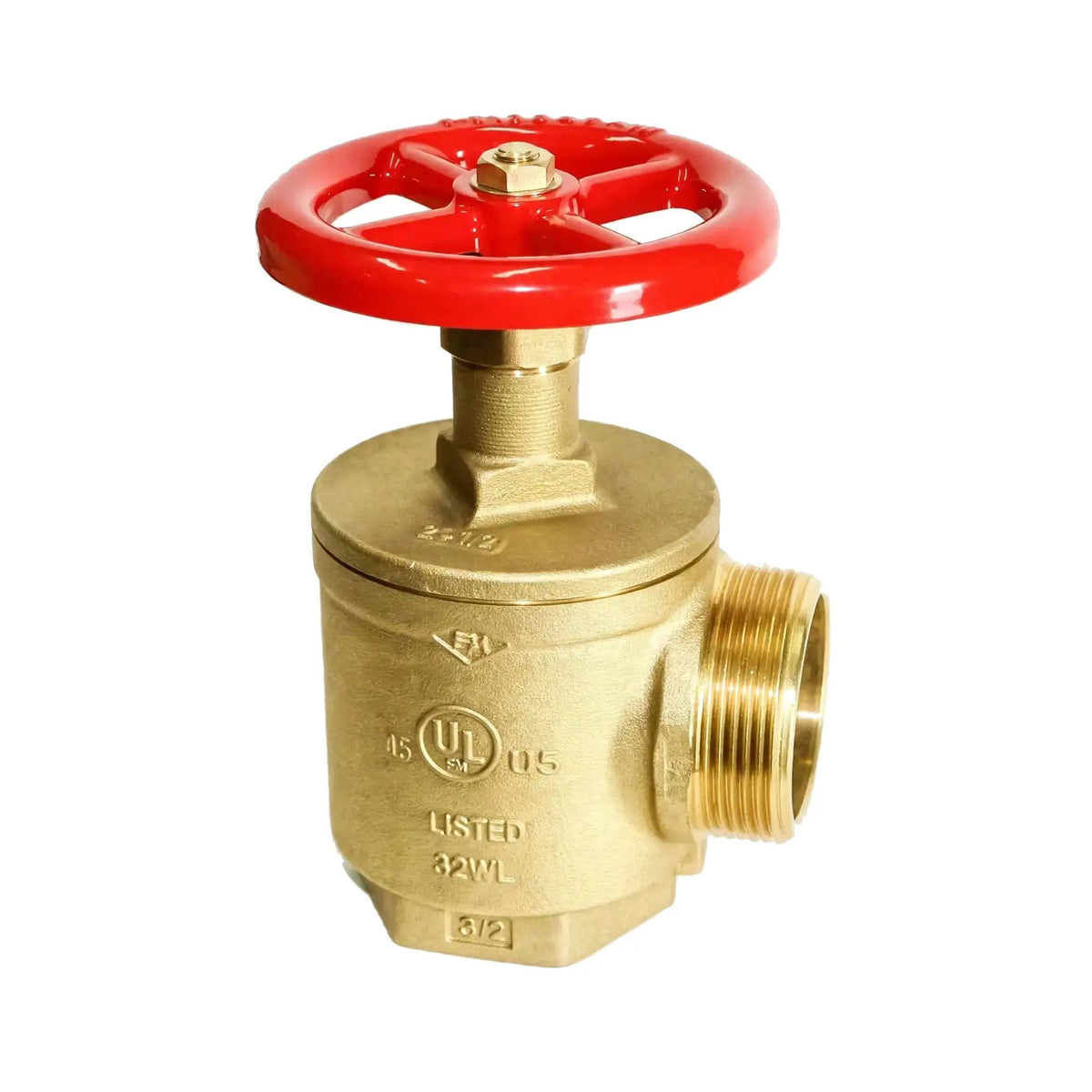 2-1/2 in. FNPT x MNST Angle Hose Valve by Fire Protection Parts