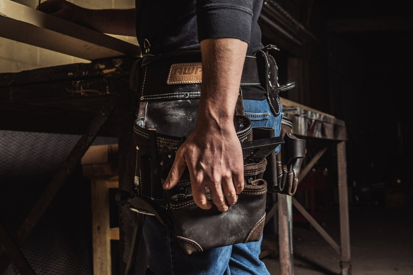 AWP L - 903 - 1 TrapJaw Oil Tanned Leather Tool Rig - Fire Protection Parts