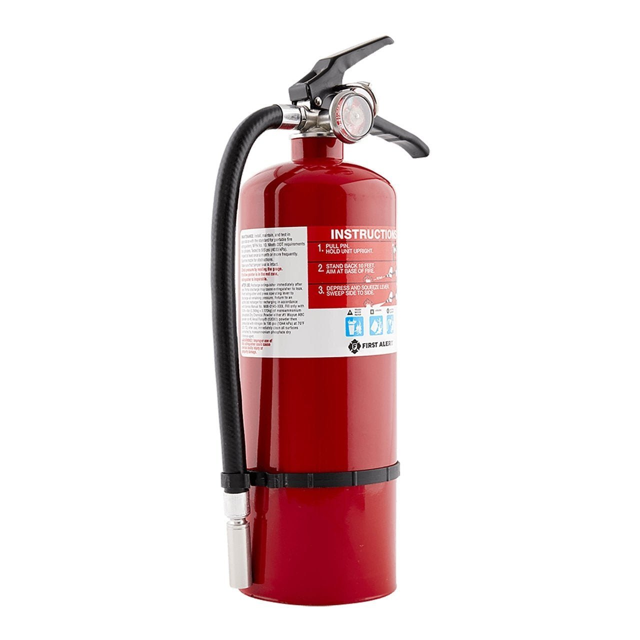 BRK PRO5 Rechargeable Heavy Duty Fire Extinguisher UL Rated 3 - A:40 - B:C (Red) - Fire Protection Parts