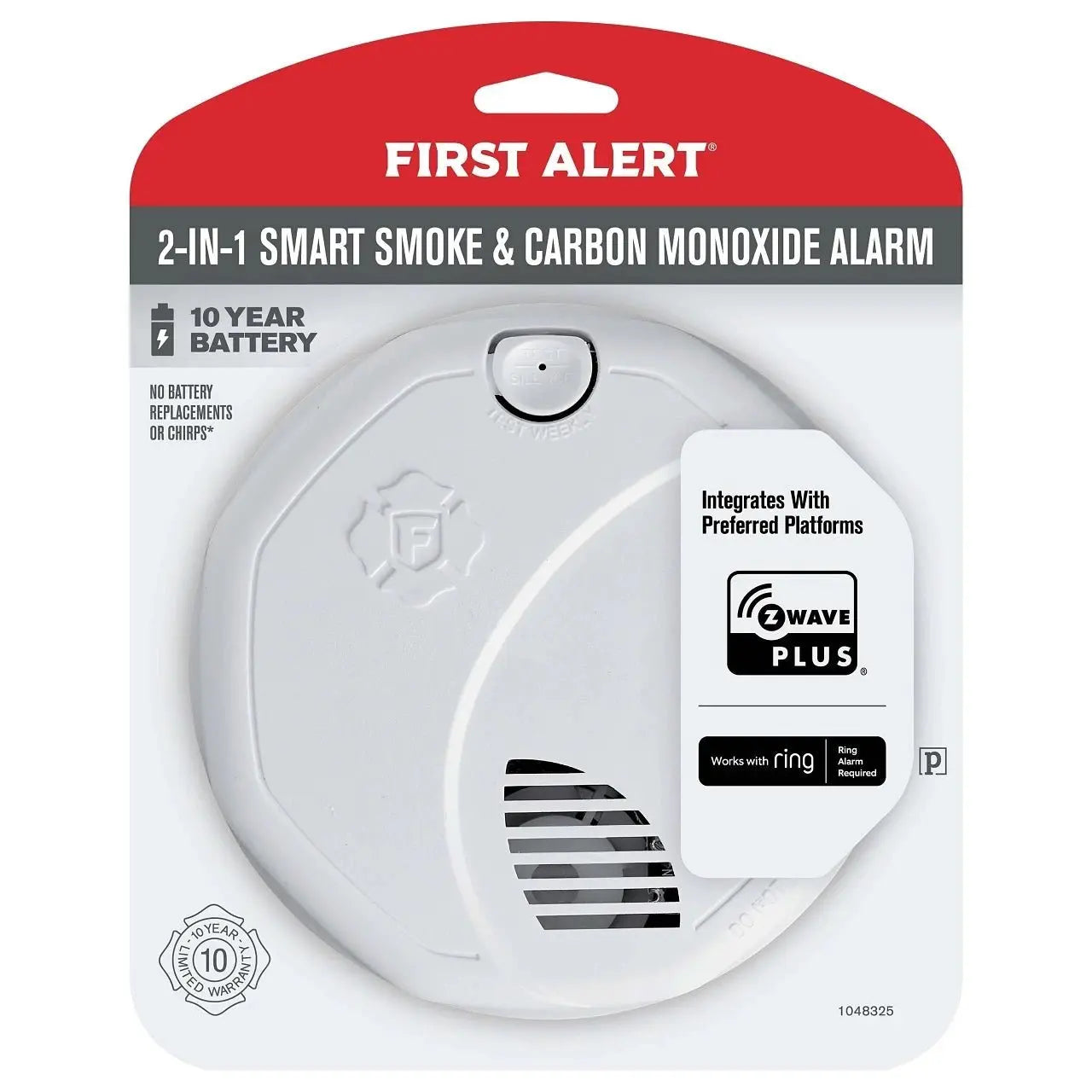 BRK SMCO410 Z-WAVE Plus Smart Smoke & CO Alarm works with Ring (1048325) by The Fire Alarm Supplier