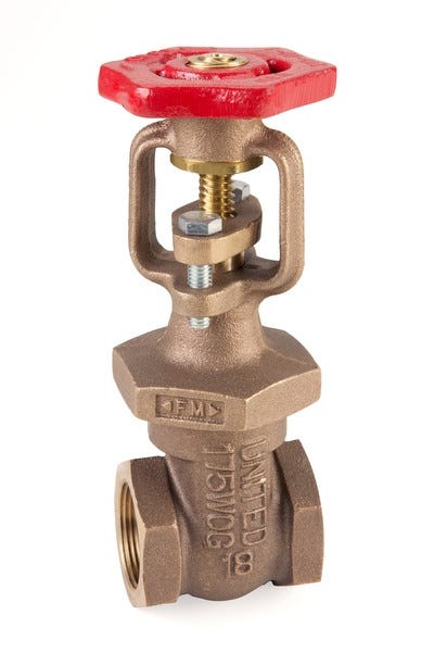 BRONZE THREADED OSY GATE VAVLE - Fire Protection Parts