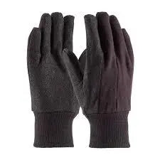 Brown Jersey Gloves 9oz Durable Comfort and Flexibility by Packaging Effect