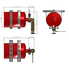 Cease Fire CFP 640LP Compact Fire Protection System for Safety - Fire Protection Parts