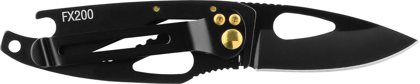 Coast FX200 Folding Knife Stainless Steel 2.0" Length w/ Bottle Opener - Clam Pack 20690 - Fire Protection Parts