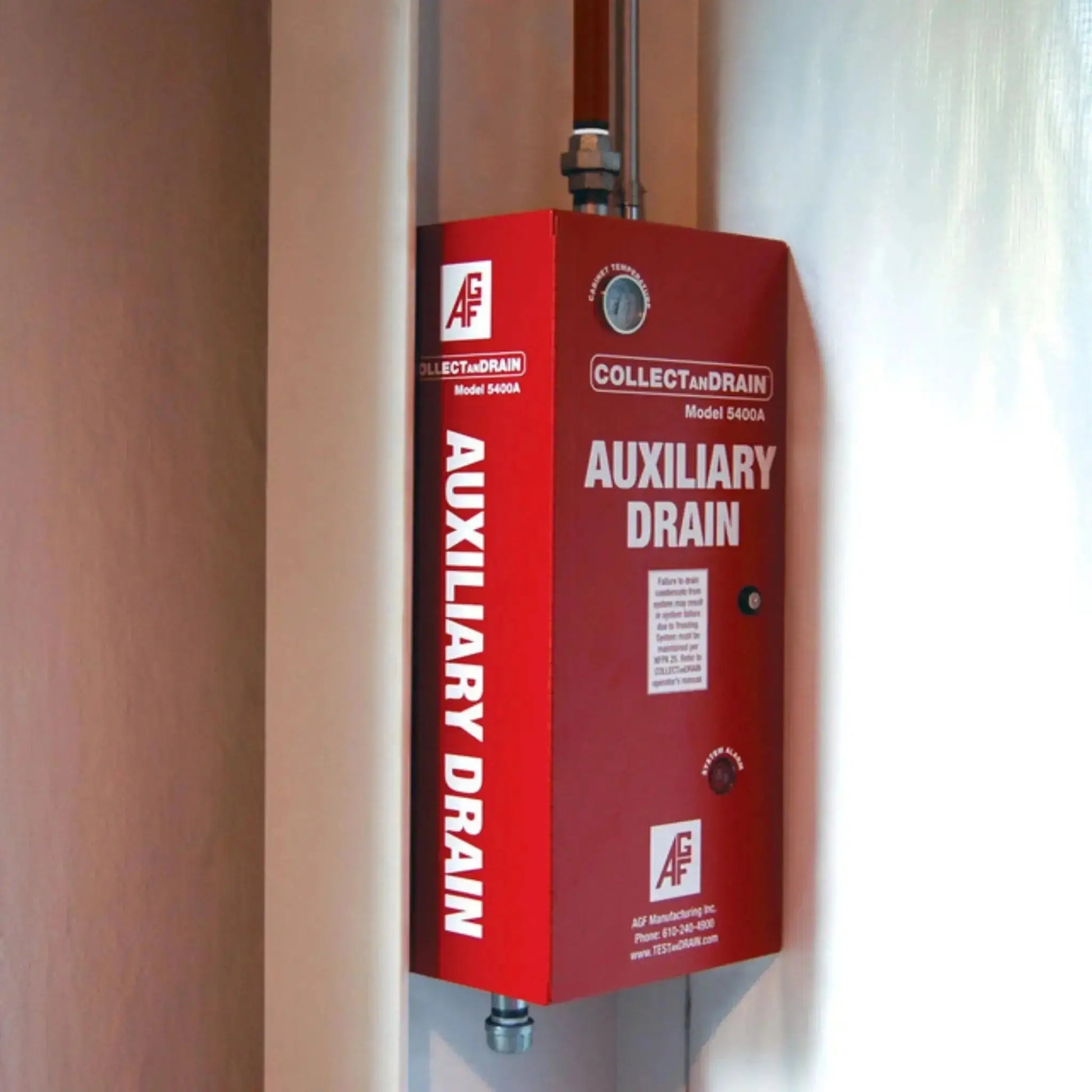 Collectandrain Heated Auxiliary Drain Cabinet Model 5400 by AGF Manufacturing