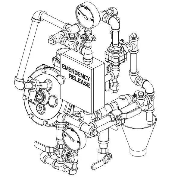 CONVENTIONAL DELUGE VALVE MODULAR TRIM (use with Straight Through Valves) by Viking