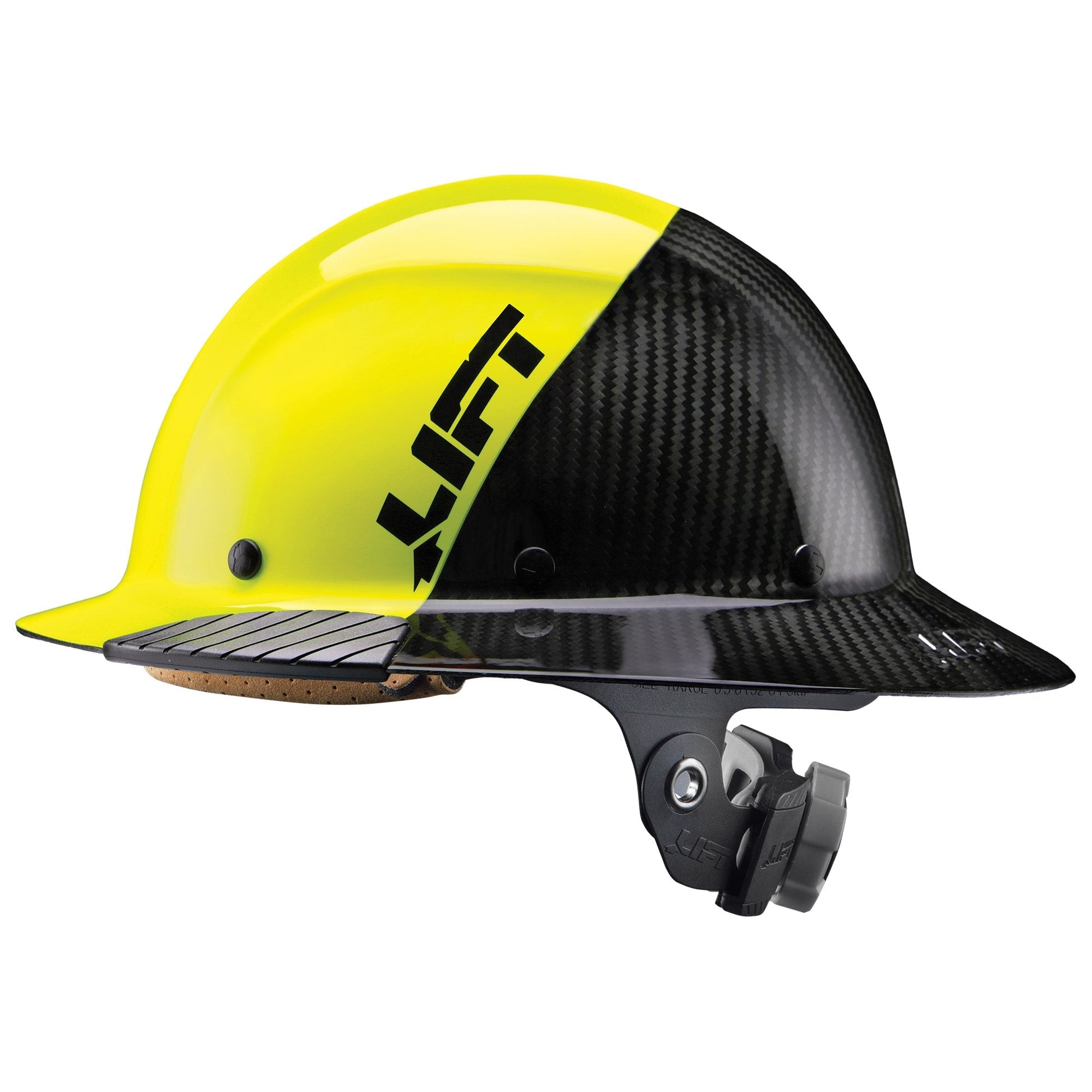 DAX Fifty 50 Carbon Fiber Full Brim Hardhat - Fire Protection Parts