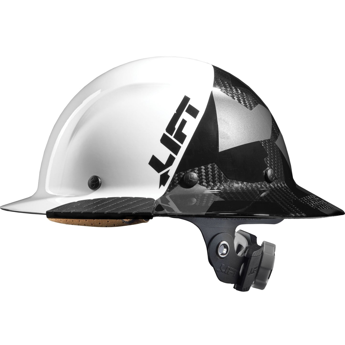 DAX Fifty 50 Carbon Fiber Full Brim Hardhat - Fire Protection Parts