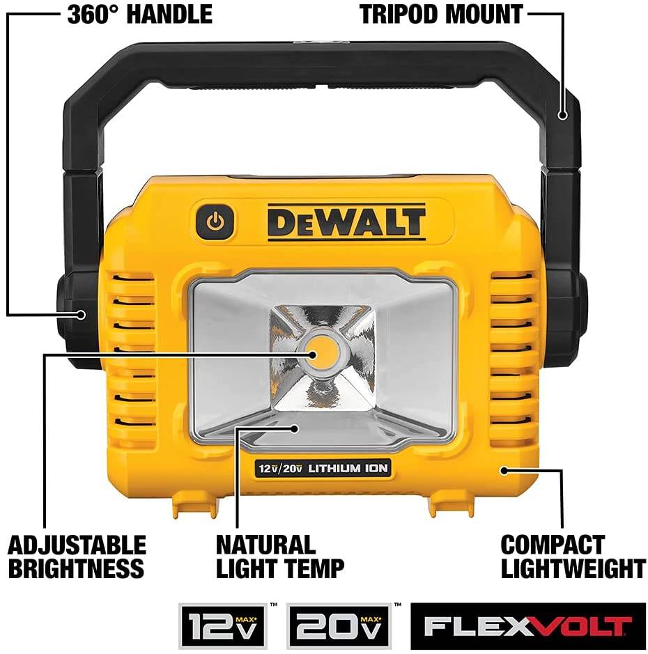 DEWALT DCL077B 12V/20V MAX* Work Light, LED, Compact, (Tool Only) - Fire Protection Parts
