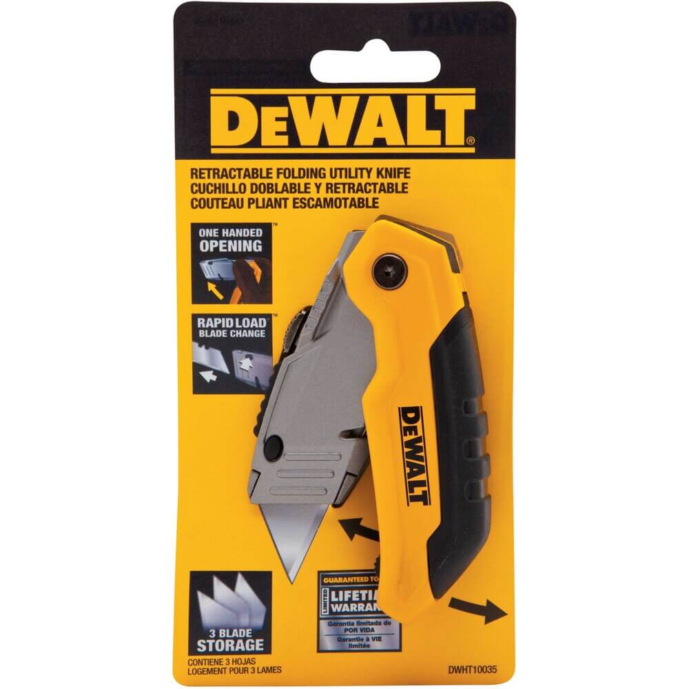 DEWALT DWHT10035 Folding Retractable Utility Knife - Fire Protection Parts