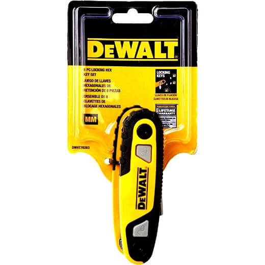 DEWALT DWHT70263M Folding Locking Hex Key Set Sae - Fire Protection Parts